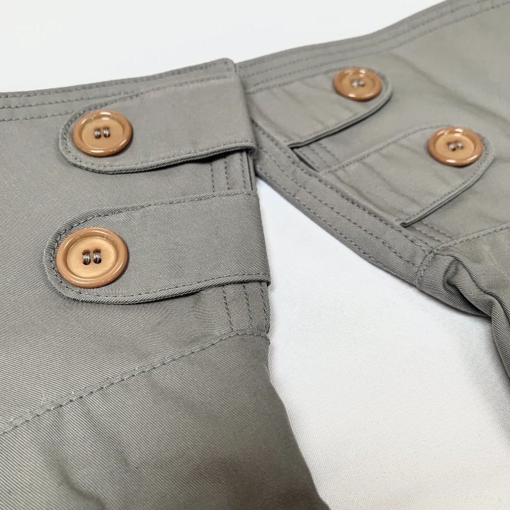 Gucci Washed Gabardine Long Button Gloves in Gray - Picture 6 of 9